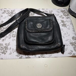 Brighton Black Textured Crossbody Bag